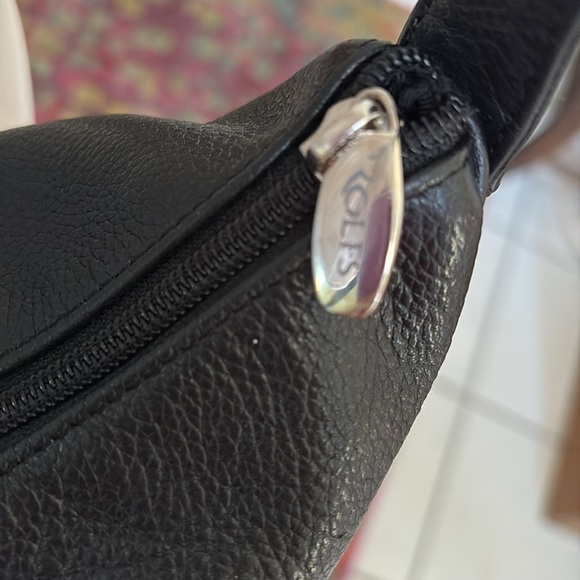 Rolf’s Shoulder bag genuine leather black front & back exterior pockets - Picture 12 of 17